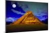 The Pyramid of Kukulcan at Chichen Itza at Full Moon-Patryk Kosmider-Mounted Photographic Print