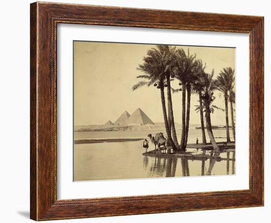 The Pyramids, 1860-69-G. Lekegian-Framed Photographic Print