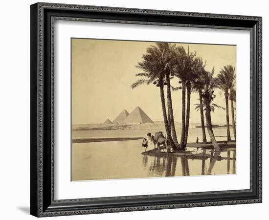 The Pyramids, 1860-69-G. Lekegian-Framed Photographic Print