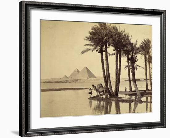 The Pyramids, 1860-69-G. Lekegian-Framed Photographic Print