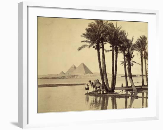 The Pyramids, 1860-69-G. Lekegian-Framed Photographic Print