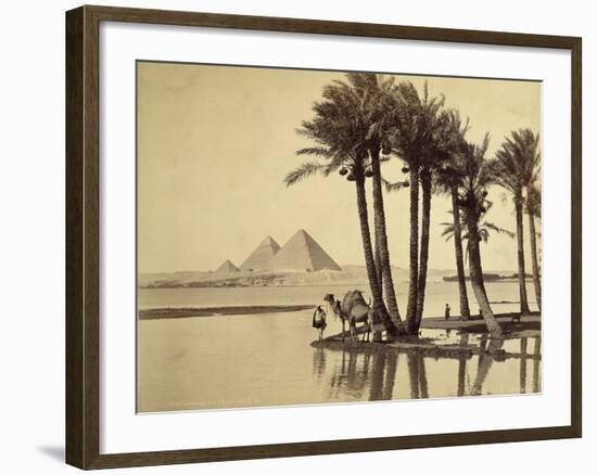 The Pyramids, 1860-69-G. Lekegian-Framed Photographic Print