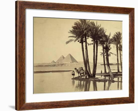 The Pyramids, 1860-69-G. Lekegian-Framed Photographic Print