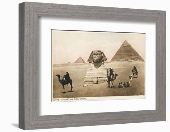 The Pyramids and the Sphinx at Giza, Cairo, Egypt-null-Framed Photographic Print