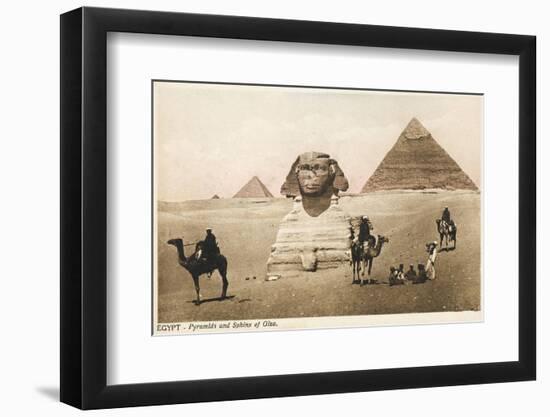 The Pyramids and the Sphinx at Giza, Cairo, Egypt-null-Framed Photographic Print