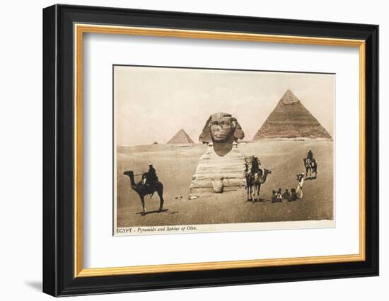 The Pyramids and the Sphinx at Giza, Cairo, Egypt-null-Framed Photographic Print