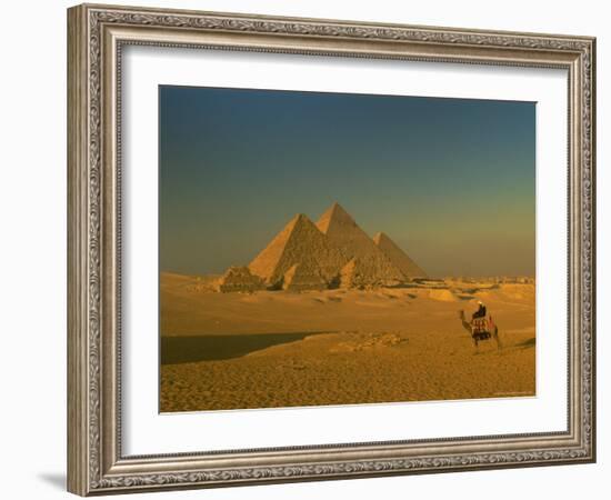 The Pyramids at Giza, Unesco World Heritage Site, Cairo, Egypt, North Africa, Africa-Gavin Hellier-Framed Photographic Print