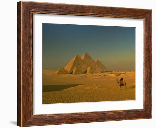 The Pyramids at Giza, Unesco World Heritage Site, Cairo, Egypt, North Africa, Africa-Gavin Hellier-Framed Photographic Print