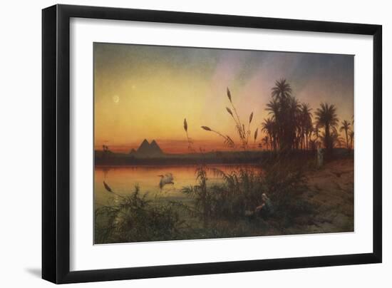 The Pyramids from the Island of Roda 'she Took for Him an Ark of Bulrushes, and Put the Child…-Frank Dillon-Framed Giclee Print