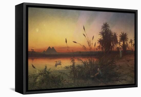 The Pyramids from the Island of Roda 'she Took for Him an Ark of Bulrushes, and Put the Child…-Frank Dillon-Framed Premier Image Canvas