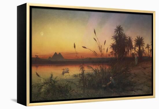 The Pyramids from the Island of Roda 'she Took for Him an Ark of Bulrushes, and Put the Child…-Frank Dillon-Framed Premier Image Canvas