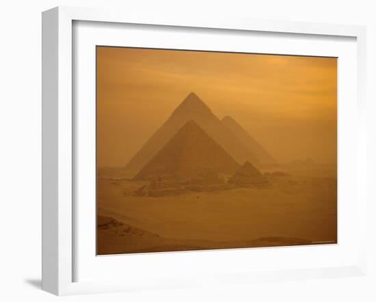 The Pyramids, Giza, Unesco World Heritage Site, Near Cairo, Egypt, North Africa, Africa-Philip Craven-Framed Photographic Print