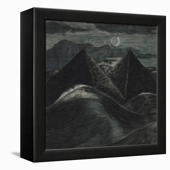 The Pyramids in the Sea-Paul Nash-Framed Premier Image Canvas