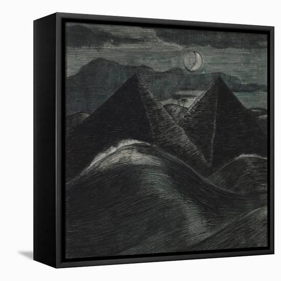 The Pyramids in the Sea-Paul Nash-Framed Premier Image Canvas