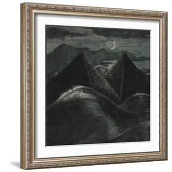 The Pyramids in the Sea-Paul Nash-Framed Giclee Print
