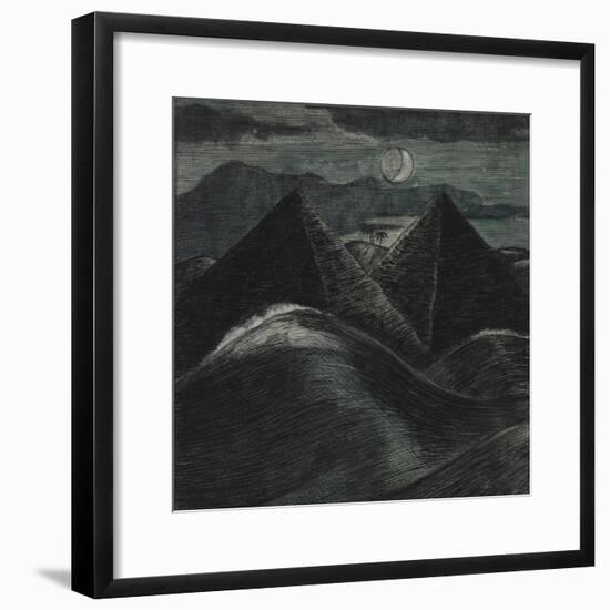 The Pyramids in the Sea-Paul Nash-Framed Giclee Print