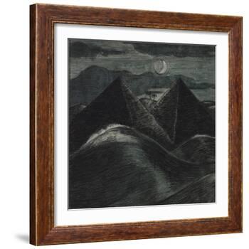 The Pyramids in the Sea-Paul Nash-Framed Giclee Print