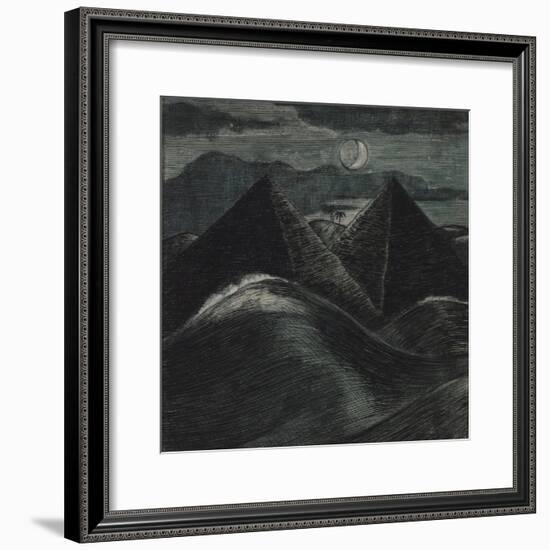 The Pyramids in the Sea-Paul Nash-Framed Giclee Print