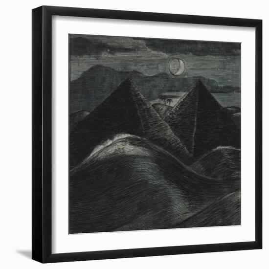 The Pyramids in the Sea-Paul Nash-Framed Giclee Print