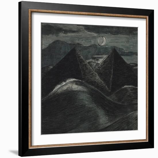 The Pyramids in the Sea-Paul Nash-Framed Giclee Print
