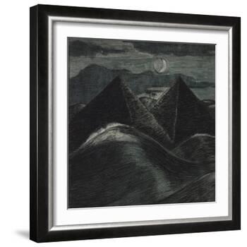 The Pyramids in the Sea-Paul Nash-Framed Giclee Print