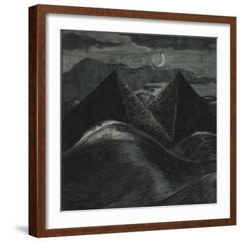 The Pyramids in the Sea-Paul Nash-Framed Giclee Print