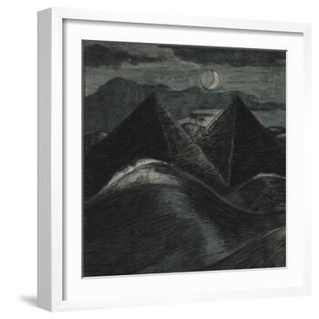 The Pyramids in the Sea-Paul Nash-Framed Giclee Print