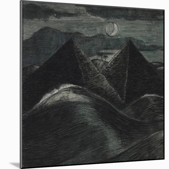 The Pyramids in the Sea-Paul Nash-Mounted Giclee Print