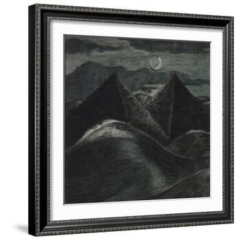 The Pyramids in the Sea-Paul Nash-Framed Giclee Print
