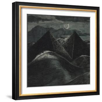 The Pyramids in the Sea-Paul Nash-Framed Giclee Print