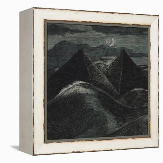 The Pyramids in the Sea-Paul Nash-Framed Premier Image Canvas