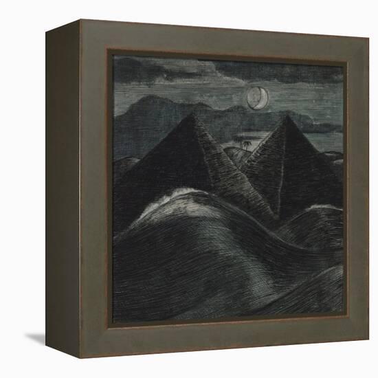 The Pyramids in the Sea-Paul Nash-Framed Premier Image Canvas