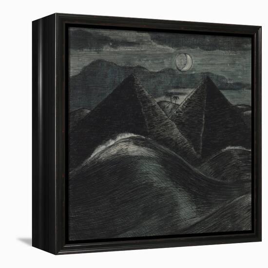 The Pyramids in the Sea-Paul Nash-Framed Premier Image Canvas