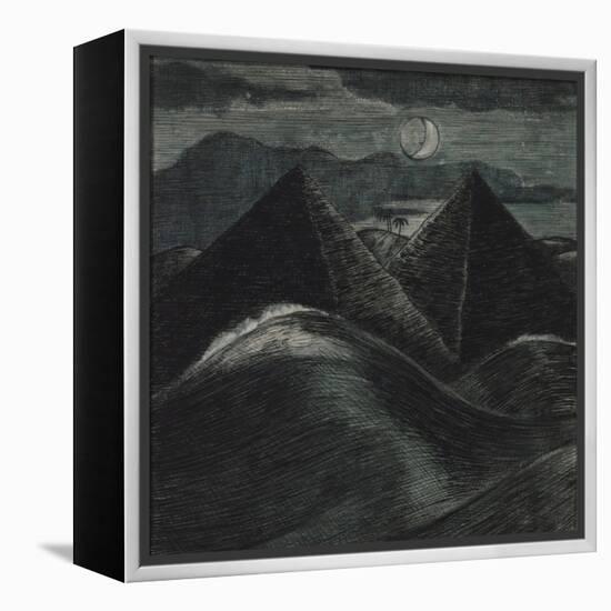 The Pyramids in the Sea-Paul Nash-Framed Premier Image Canvas