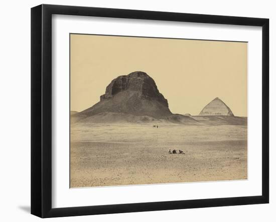 The Pyramids of Dahshoor From the East, 1857-Francis Frith-Framed Giclee Print