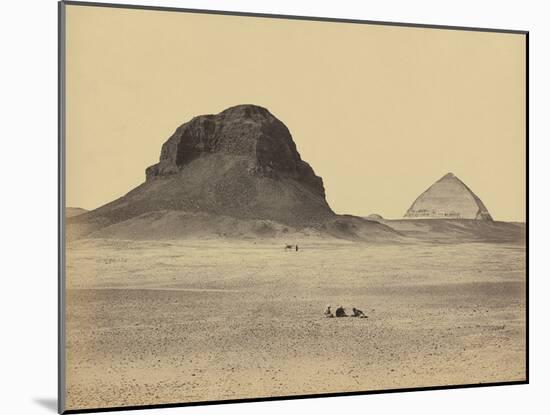 The Pyramids of Dahshoor From the East, 1857-Francis Frith-Mounted Giclee Print