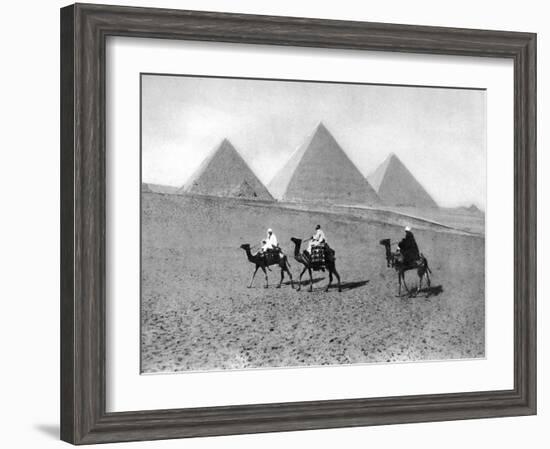 The Pyramids of Giza, Cairo, Egypt, C1920S-null-Framed Giclee Print