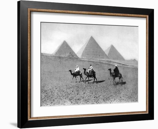 The Pyramids of Giza, Cairo, Egypt, C1920S-null-Framed Giclee Print