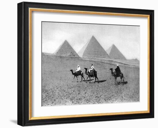 The Pyramids of Giza, Cairo, Egypt, C1920S-null-Framed Giclee Print