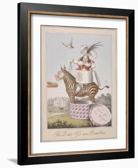 The Q-N's Ass in a Band-Box, 1821-Theodore Lane-Framed Giclee Print