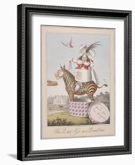 The Q-N's Ass in a Band-Box, 1821-Theodore Lane-Framed Giclee Print