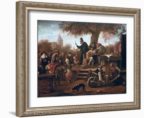 The Quacksalver-Jan Havicksz Steen-Framed Giclee Print