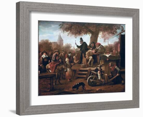 The Quacksalver-Jan Havicksz Steen-Framed Giclee Print