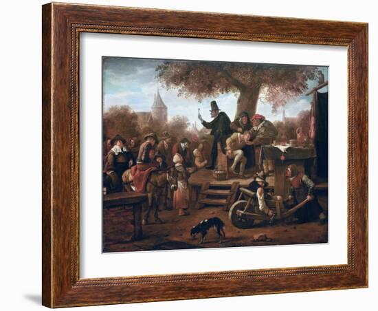 The Quacksalver-Jan Havicksz Steen-Framed Giclee Print