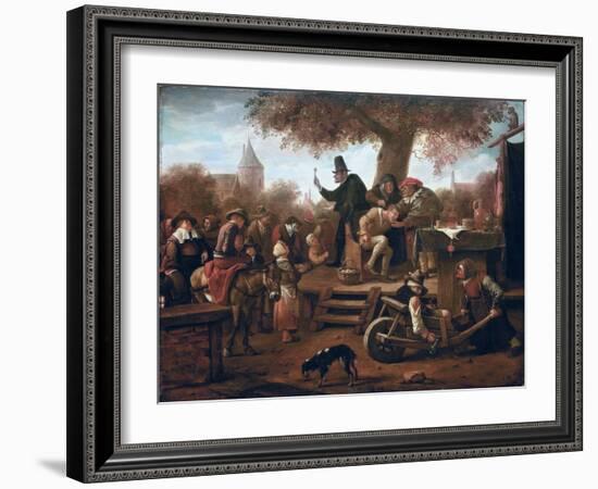 The Quacksalver-Jan Havicksz Steen-Framed Giclee Print