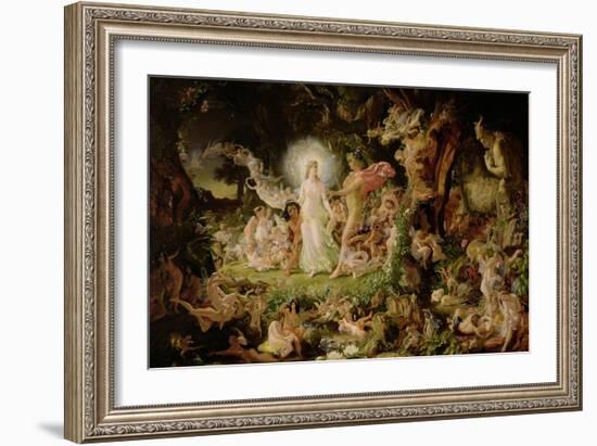 The Quarrel of Oberon and Titania, 1849-Sir Joseph Noel Paton-Framed Giclee Print