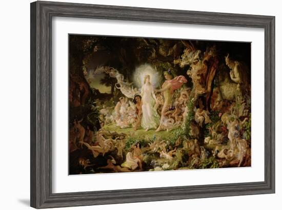 The Quarrel of Oberon and Titania, 1849-Sir Joseph Noel Paton-Framed Giclee Print