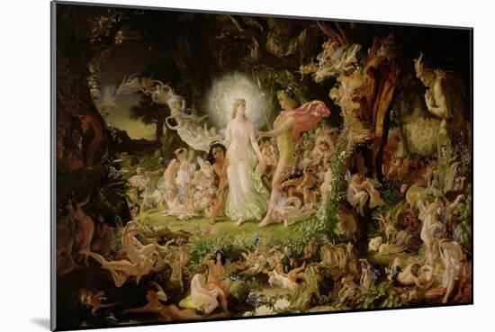 The Quarrel of Oberon and Titania, 1849-Sir Joseph Noel Paton-Mounted Giclee Print