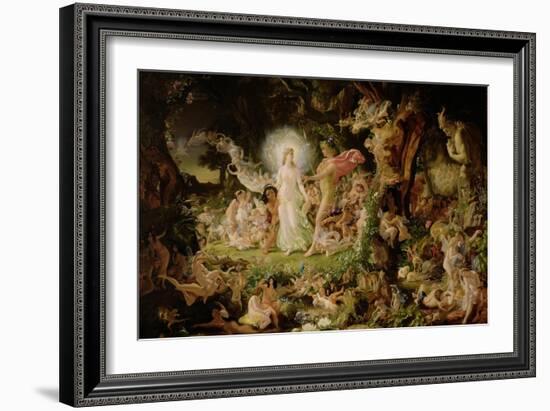 The Quarrel of Oberon and Titania, 1849-Sir Joseph Noel Paton-Framed Giclee Print