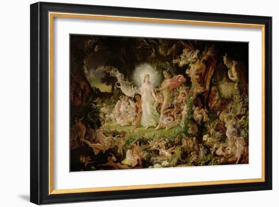 The Quarrel of Oberon and Titania, 1849-Sir Joseph Noel Paton-Framed Giclee Print